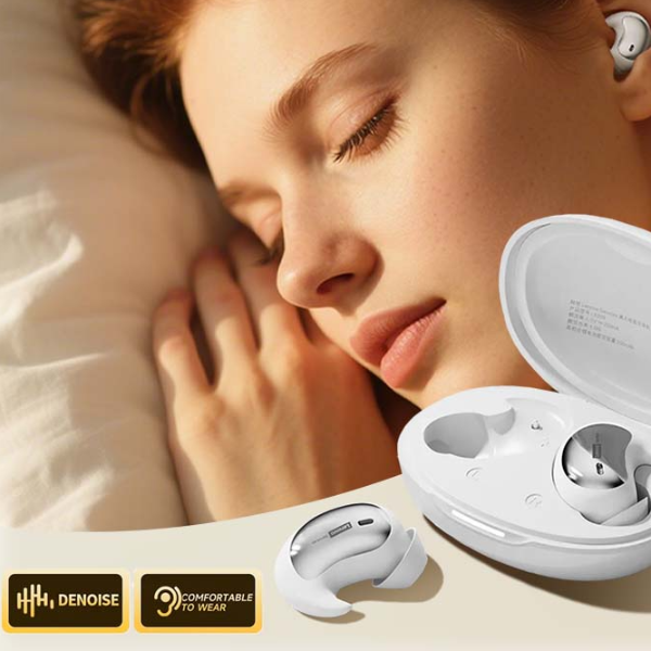 Wireless Sleep Earphones Bluetooth Comfortable In Ear Earbuds For Long Endurance & Invisible Stereo Sound purple
