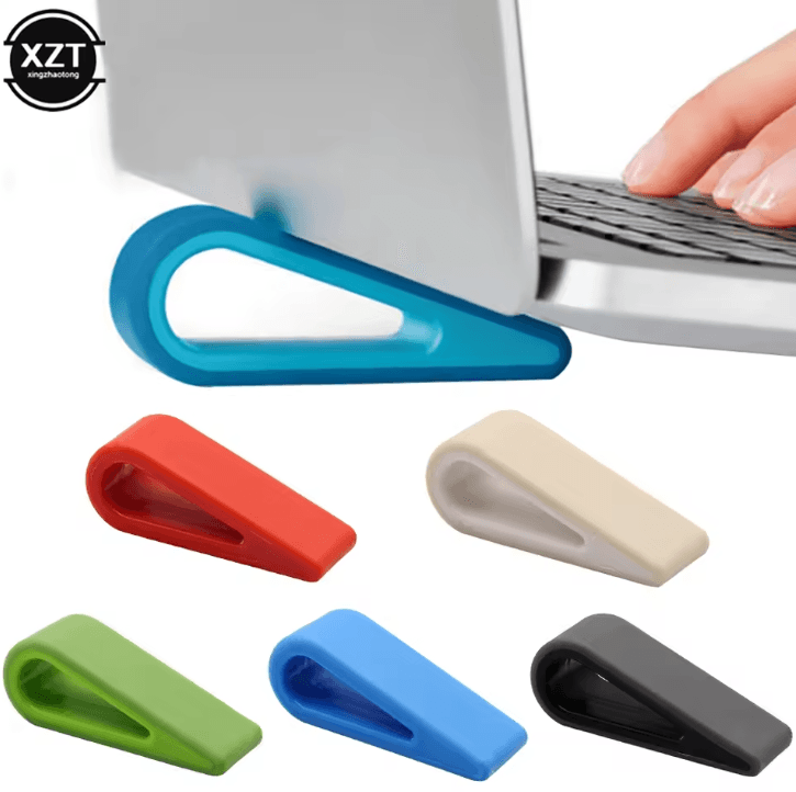 Portable Adjustable Laptop Stand With Cooling Shelf Bracket For Desktop And Office black