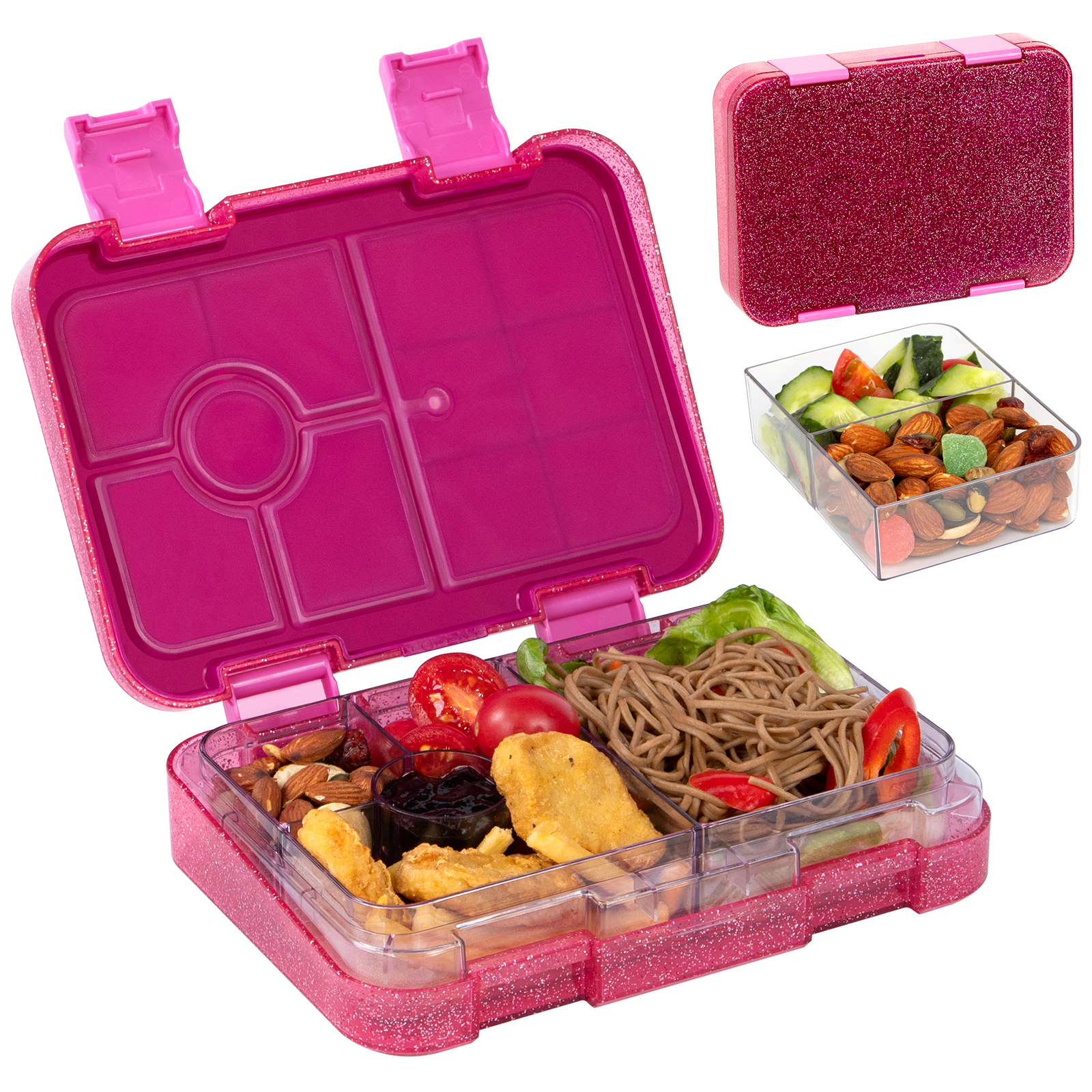 Portable Sealed Lunch Box, Student Bento Box, Microwave Safe, Food Containers With Fork And Spoon For School, Office blue