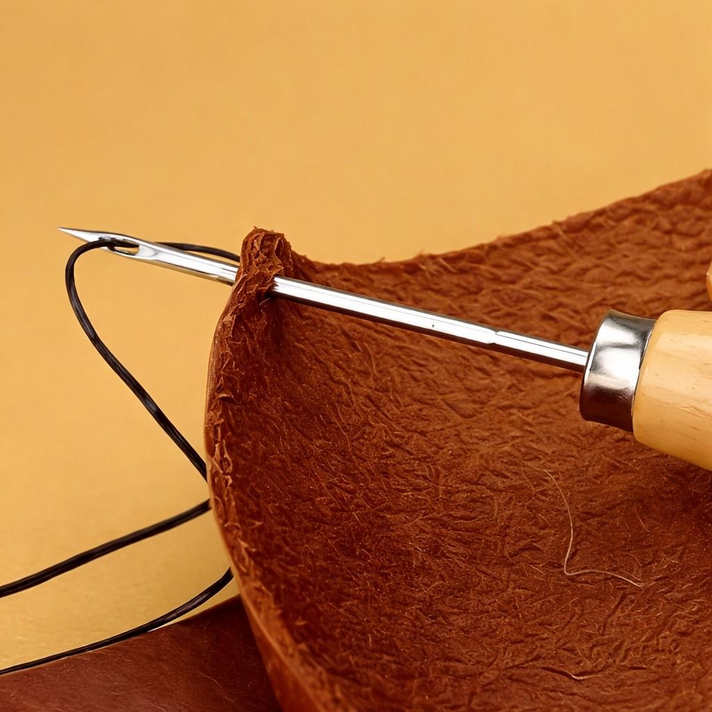 Leather & Upholstery Repair Kit With Curved Needles For Sail & Canvas Leather & Upholstery Repair Kit With Curved Needles For Sail & Canvas