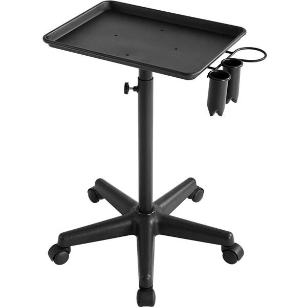 Aluminum Rolling Adjustable Salon Tray Trolley Cart, Premium Height Adjustable, Easy Mobility For Salons, Studios Aluminum Rolling Adjustable Salon Tray Trolley Cart, Premium Height Adjustable, Easy Mobility For Salons, Studios