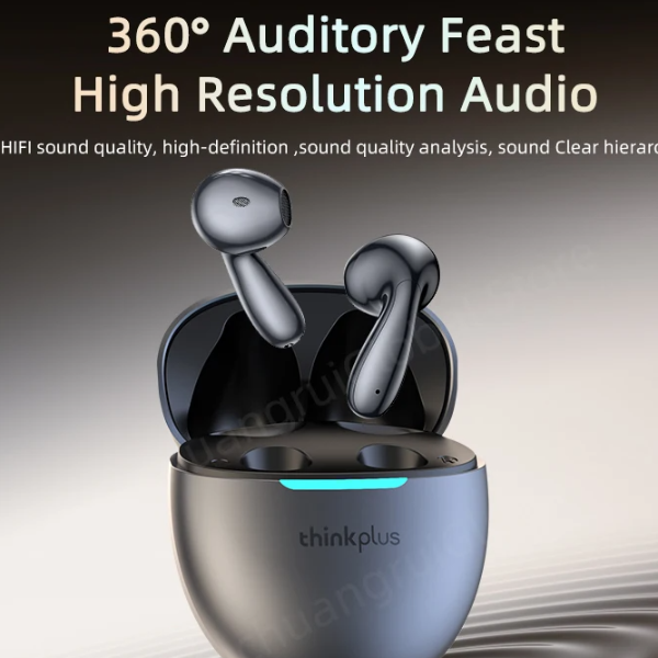 TWS Earphones Bluetooth Noise Canceling Half In Ear Headset beige