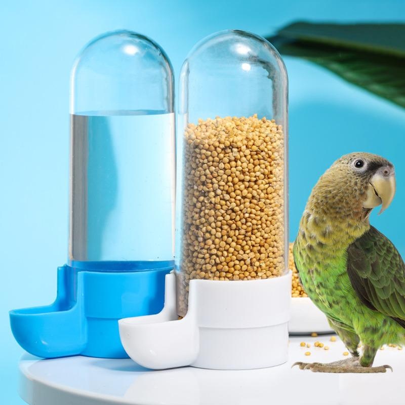 Hanging Pet Feeder For Squirrel & Parrot Water Dispenser & Food Box For Bird Cage Accessories, Perfect For Birds blue s