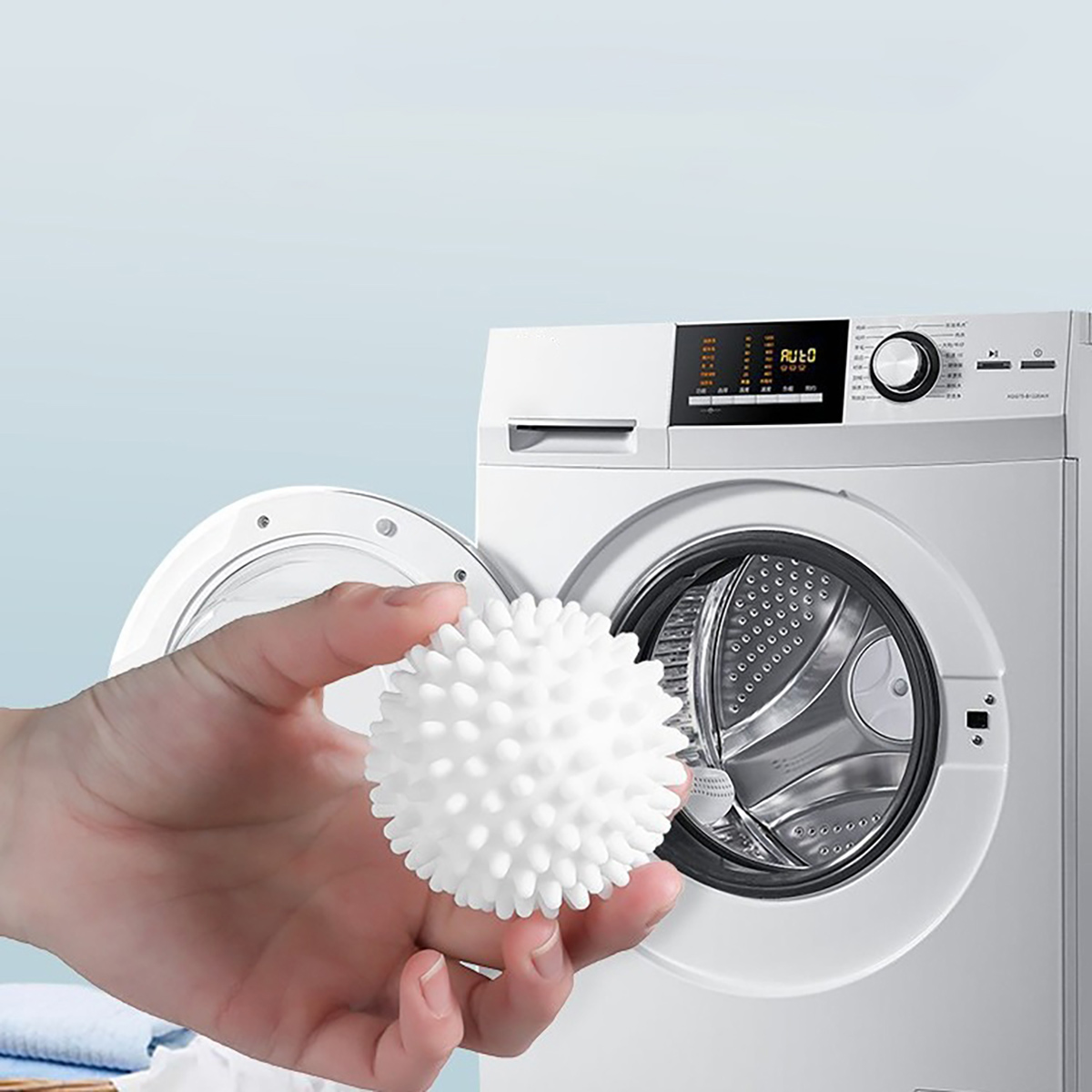 Reusable PVC Dryer Ball Laundry Ball Fabric Softener For Washing Machine Clothes Cleaning Tools Accessories white