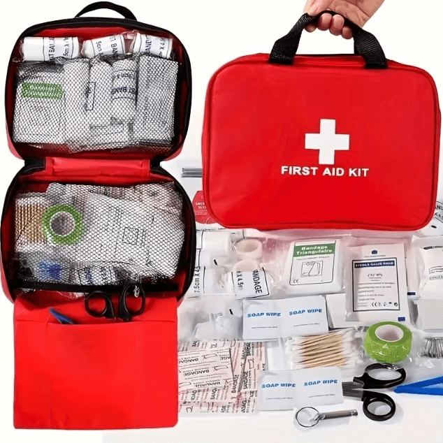 Premium Compact First Aid Kit Trauma Medical Kit For Home, Car, Travel & Outdoor Emergencies small Size