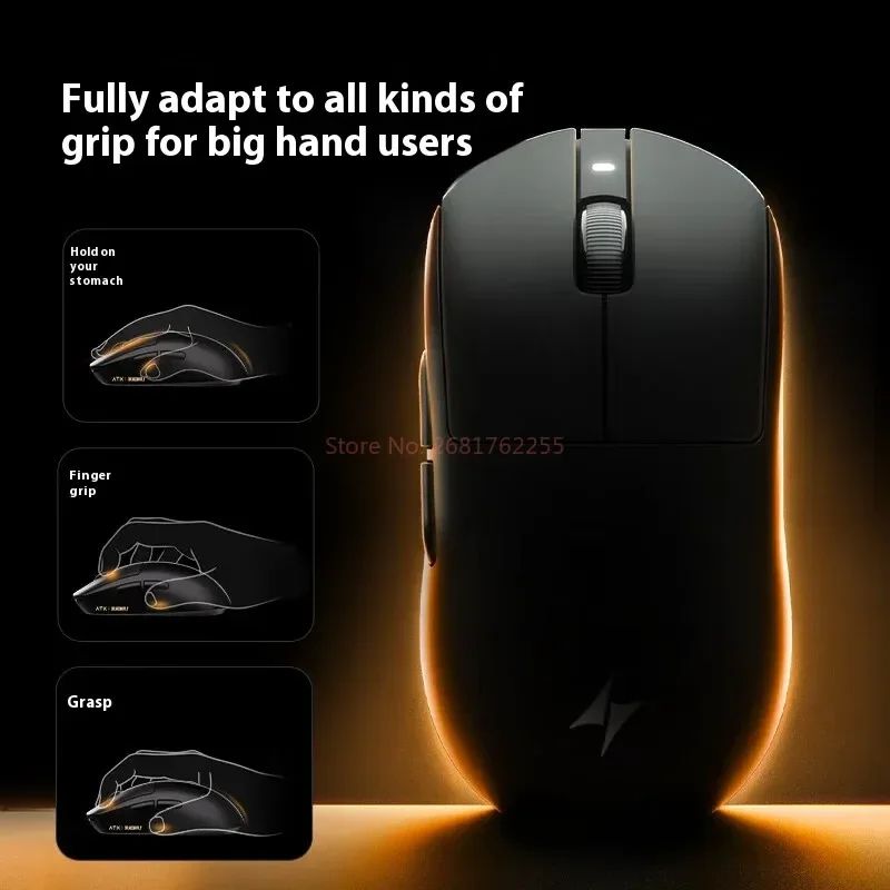 ATK A9 Ultra 8K Wireless Gaming Mouse 53g Tri Mode Precision For Competitive Play a9 Air Ultimate Black