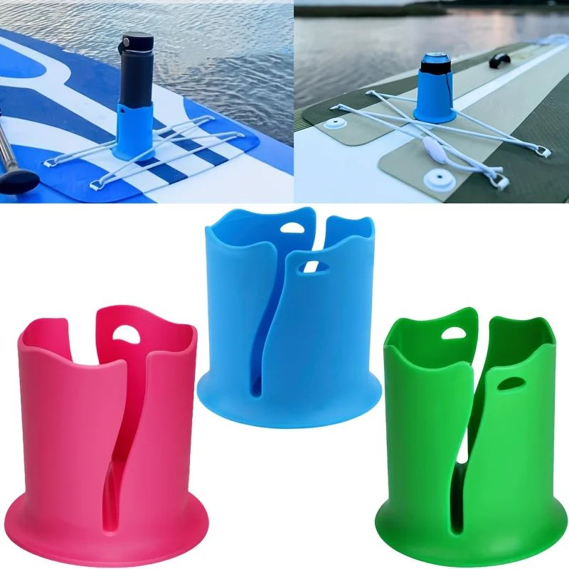 AquaGrip Pro Kayak Cup Holder Tip Resistant Paddle Board & Kayak Drink Holder Accessory green