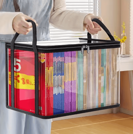 Large Capacity Transparent PVC Storage Bag With Flip Cover And View Window l