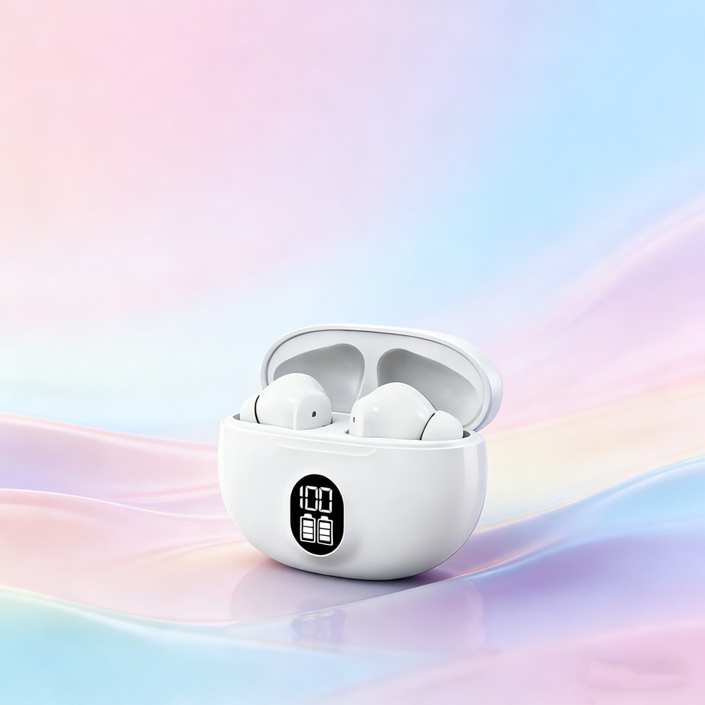 Wireless Bluetooth Gaming Headphones With Microphone & Noise Reduction High Fidelity Bass Earphones white