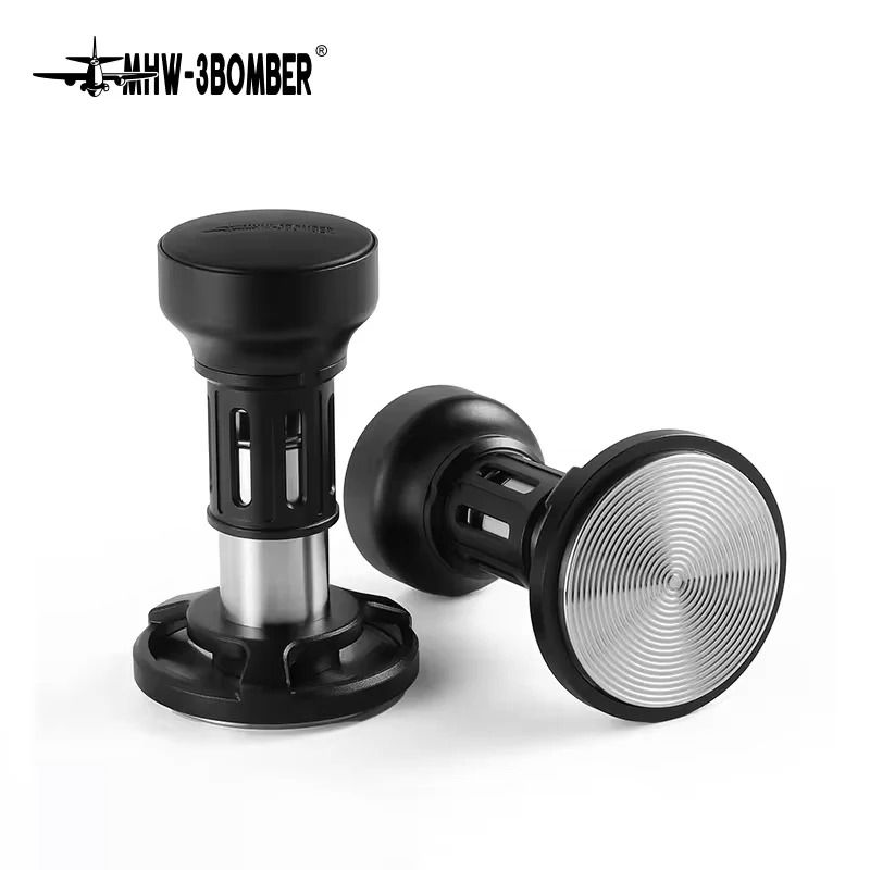 MHW 3BOMBER 4 Spring Constant Pressure Tamper Professional Impact Espresso Tamper For 51 53 58mm Portafilters 58.35 Mm Flat Set