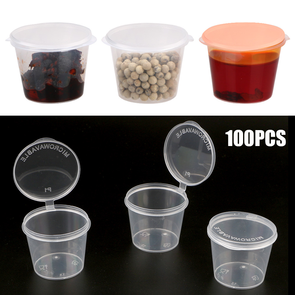 Disposable Sauce Pots With Lids, Small Kitchen Organizer For Chutney, Chili, And Sauces Disposable Sauce Pots With Lids, Small Kitchen Organizer For Chutney, Chili, And Sauces