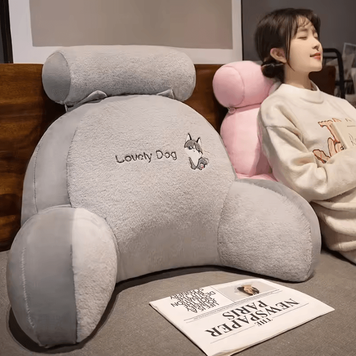 CloudRest Support Backrest Pillow Plush Bed & Sofa Waist Protection Cushion dolphin 23.6 17.7 7.9 In