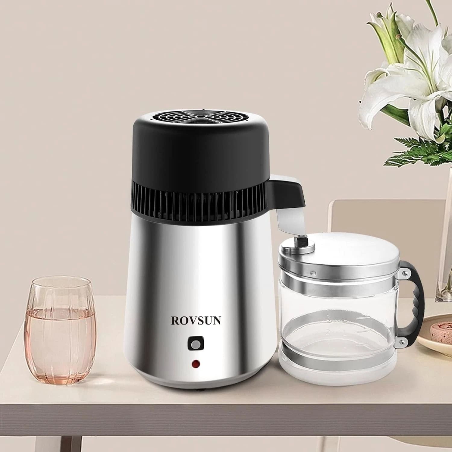 Stainless Steel Water Distiller Countertop, Distilled Water Machine, Ideal For Home And Office Stainless Steel Water Distiller Countertop, Distilled Water Machine, Ideal For Home And Office