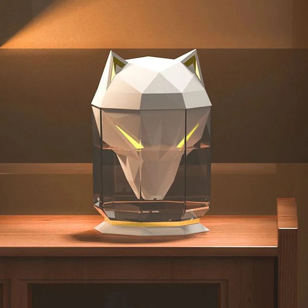 600ml USB Air Humidifier With LED Light Diffuser white