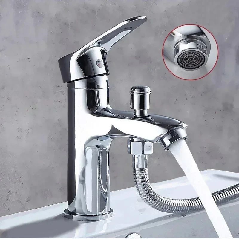 Premium Modern Basin Tap & Bathroom Sink Faucet With Single Hole Faucet Design + Multifunction Shower Faucet Accessories single Faucet