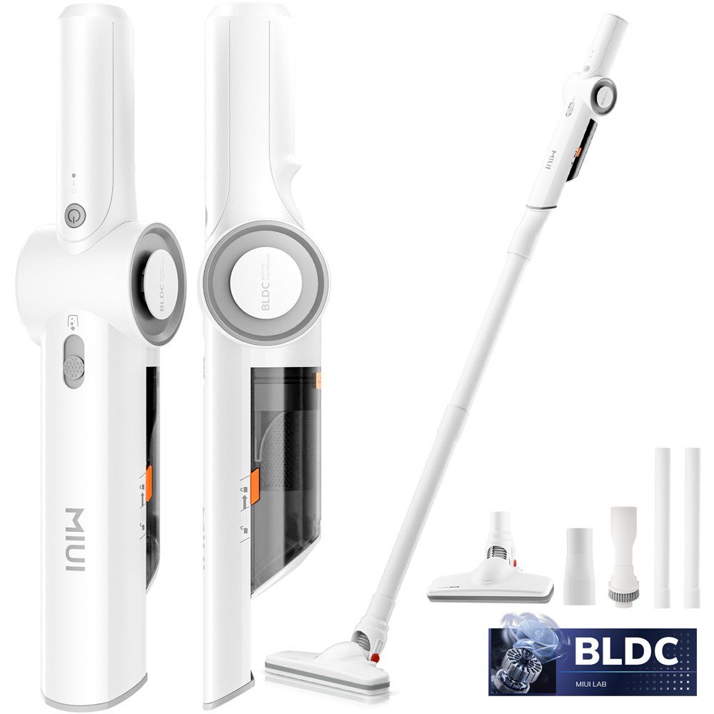 Portable Handheld Vacuum Cleaner For Pet Hair And Household Lightweight, Multi Function For Home And Car white