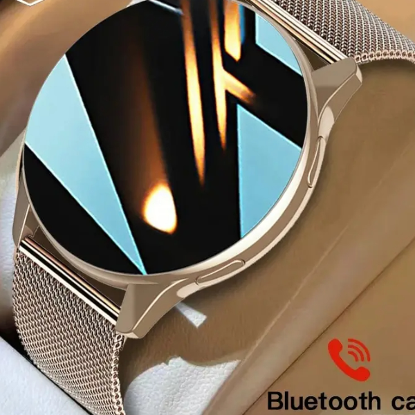 Wireless Charging Smartwatch For Men And Women Bluetooth Calls, Fitness Tracker, Custom Watch Face white