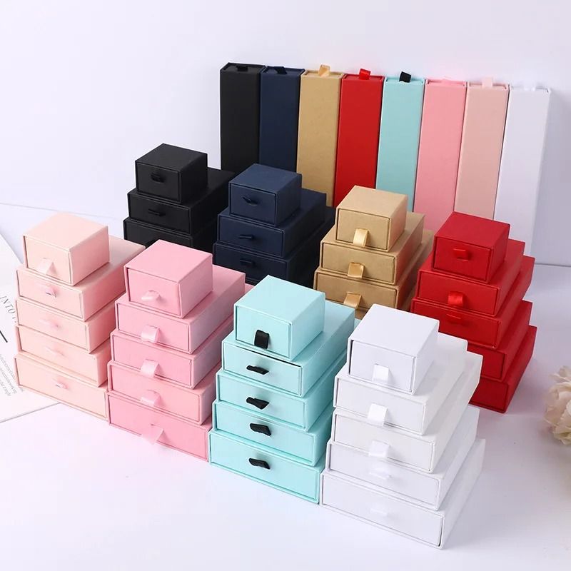 Drawer Jewelry Organizer Box High Performance Packing & Display For Rings & Necklaces (12pcs) white 5 X 5 X 3.5 Cm