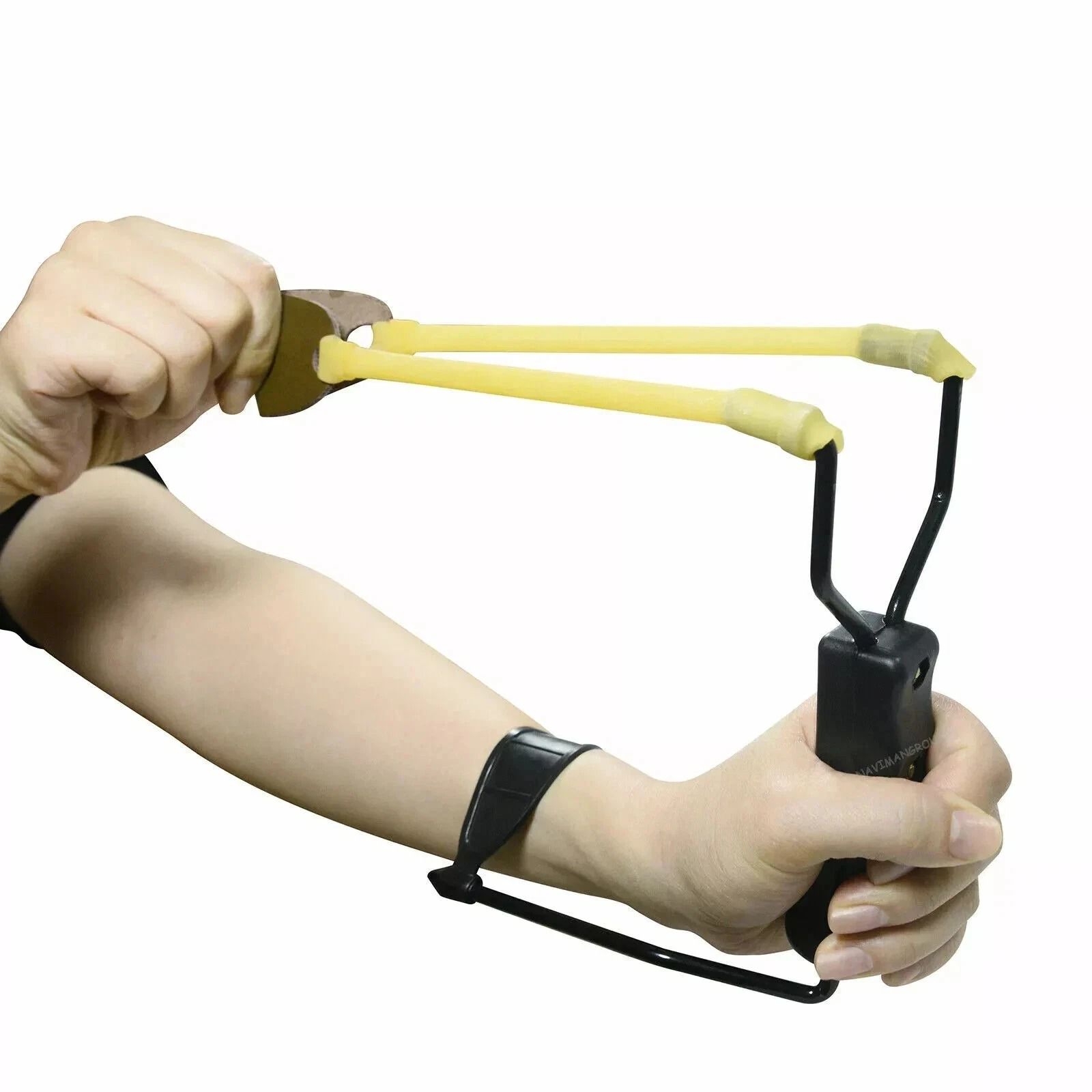 Powerful High Velocity Folding Wrist Slingshot, Premium Catapult For Hunting Ammo Powerful High Velocity Folding Wrist Slingshot, Premium Catapult For Hunting Ammo
