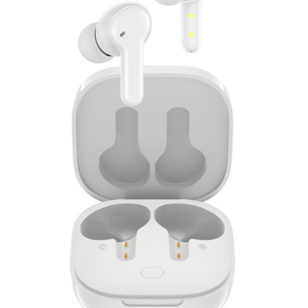Wireless TWS Earbuds With Touch Control, ENC HD Call, Microphones. white