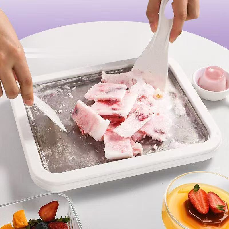 Cold Sweet Fried Ice Pan DIY, Multifunctional Rolled Ice Cream Maker, Frozen Yogurt Maker For Homemade Stir Fry Ice Tray Cold Sweet Fried Ice Pan DIY, Multifunctional Rolled Ice Cream Maker, Frozen Yogurt Maker For Homemade Stir Fry Ice Tray