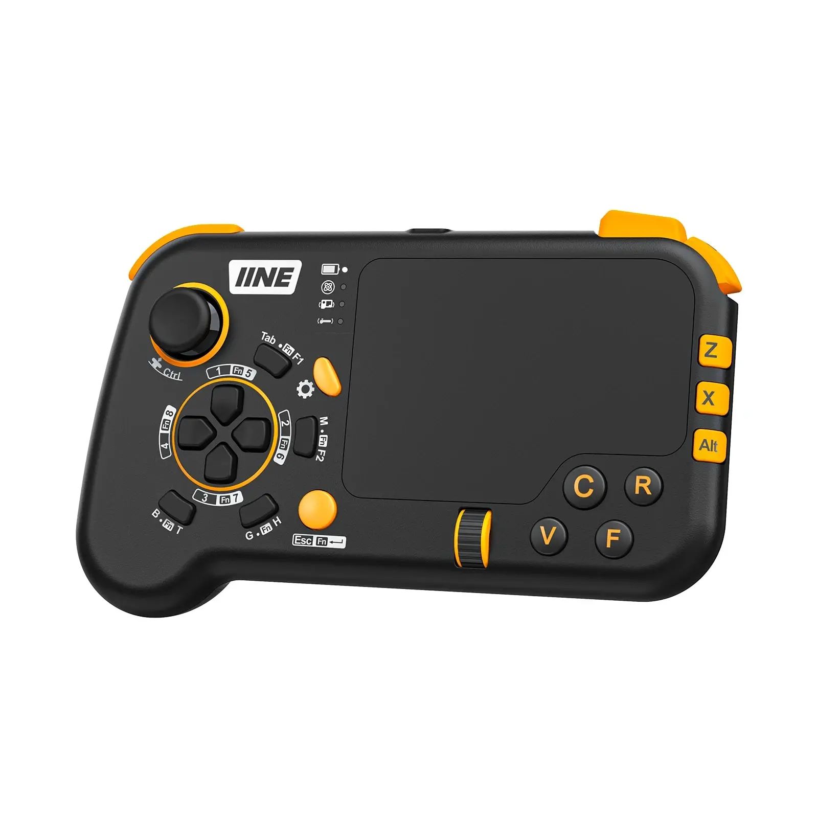 IINE AirTouch Wireless Keyboard & Mouse Gamepad 2.4G Touchpad Controller Combo For PC black Wireless