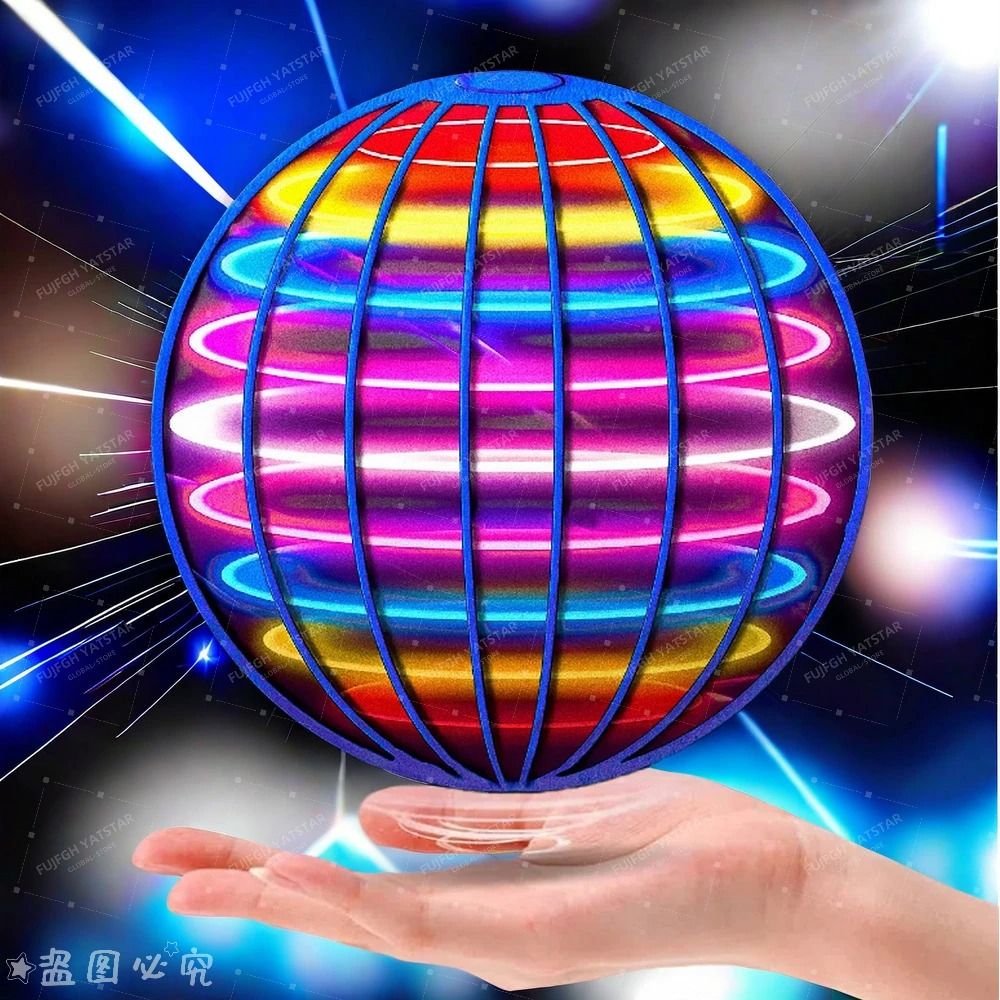 Cosmic LED Hand Controlled Flying Ball Toy red