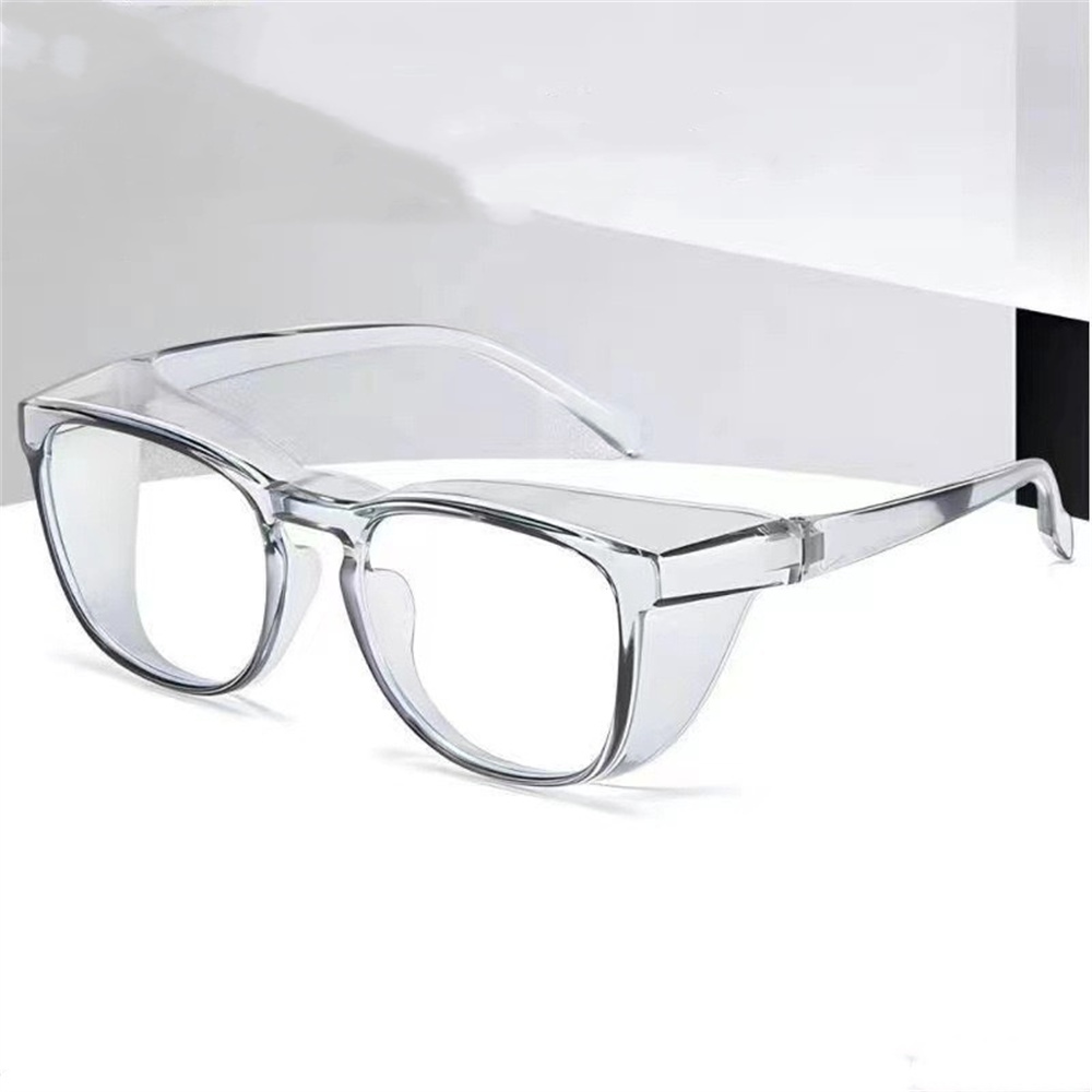 Light Glasses For Men & Women Sand Proof, Anti Shock, Blue Blocking Eyewear For Safe Biking And Daily transparent Black