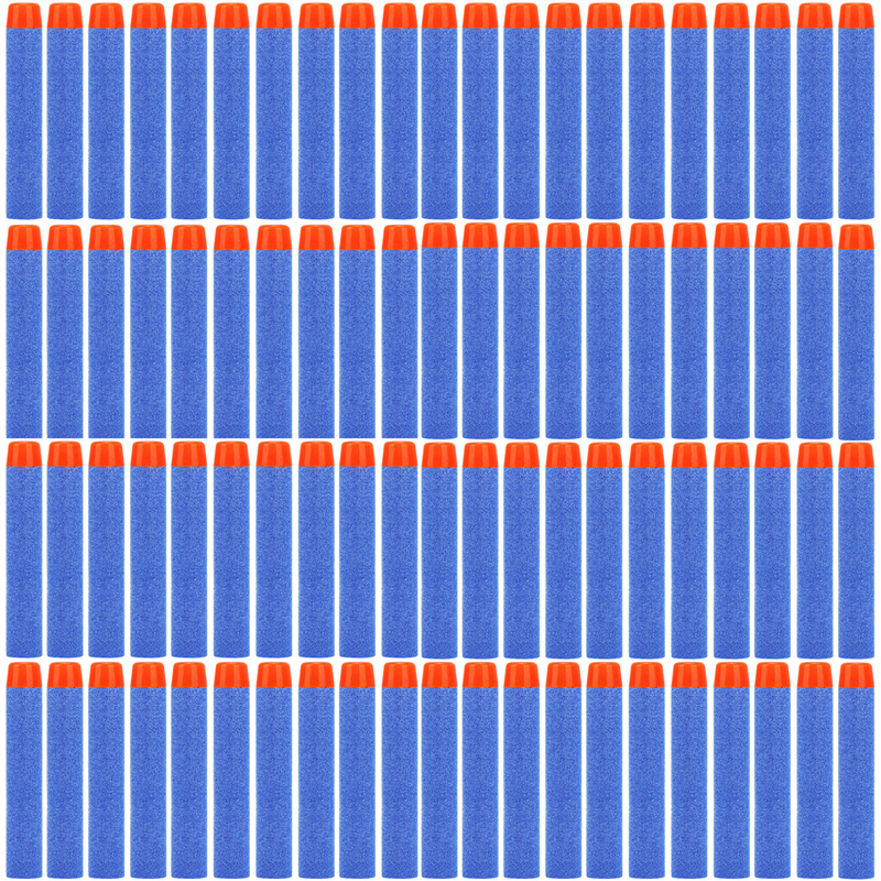 Blue Round Head Foam Refill Darts For Nerf N Strike Elite Blasters 50pcs
