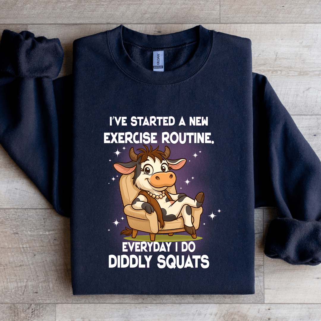 I've Started A New Exercise Routine Sweatshirt 2XL White