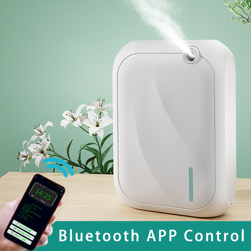 Bluetooth Controlled Wall Mounted Essential Oil Diffuser Aroma Machine For Home & Hotel Fragrance white