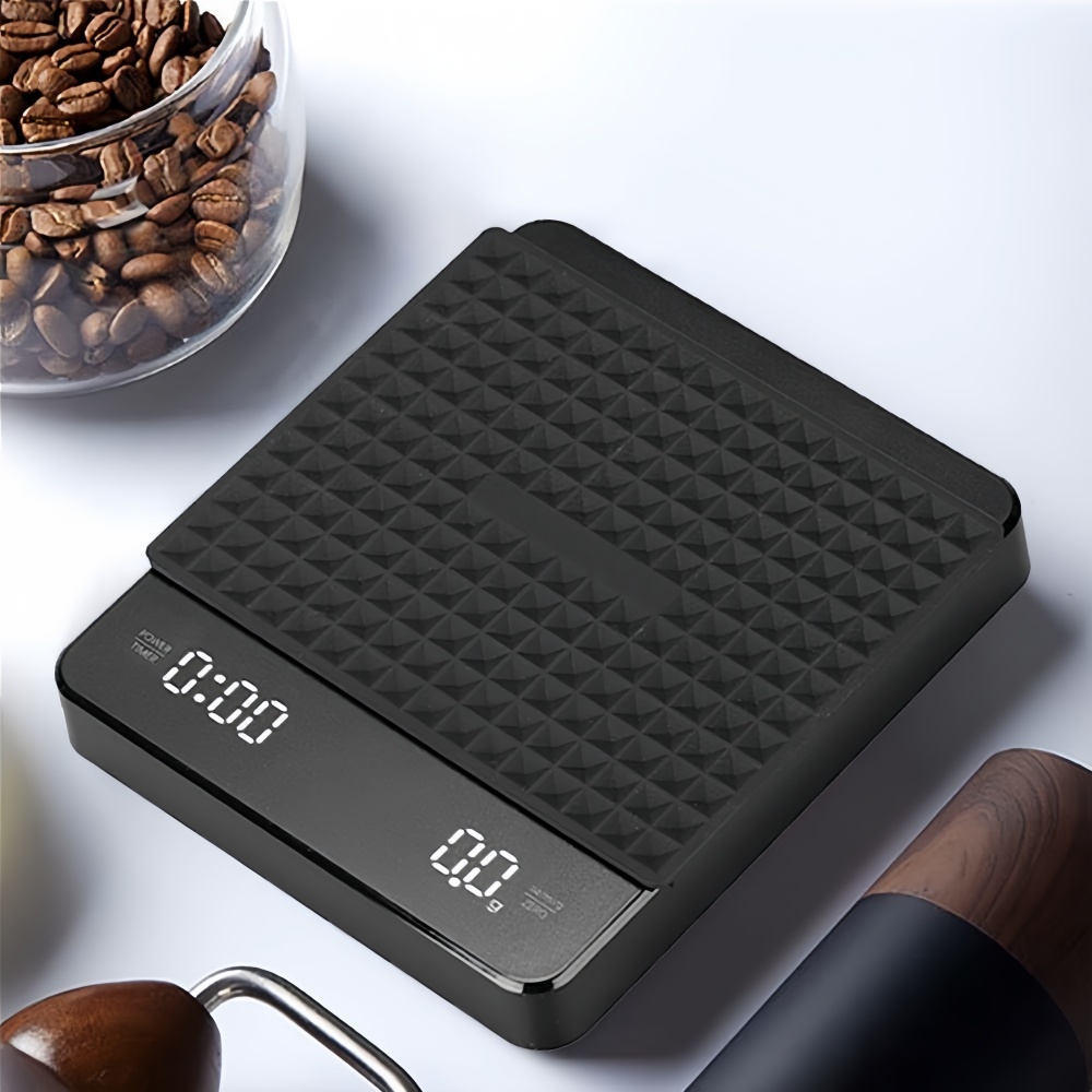 Professional High precision Electronic Coffee Scale LED Display USB Timing Waterproof Pad Coffee Accessories a