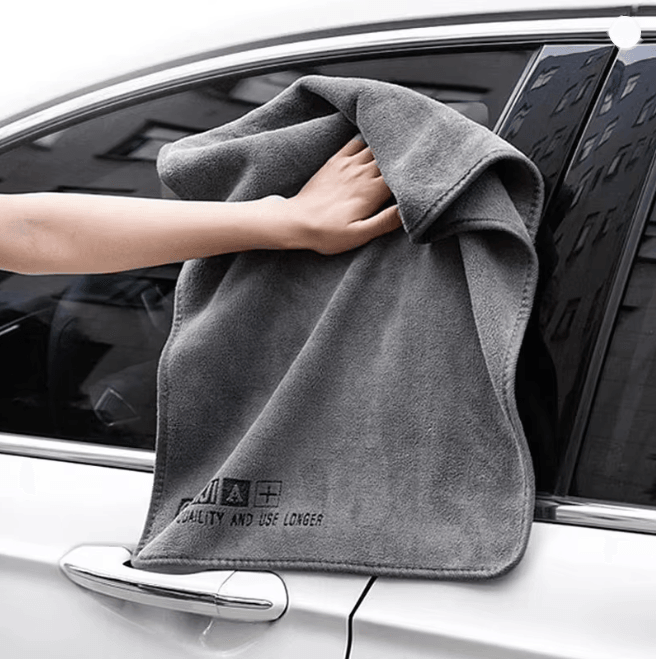 UltraSoft Microfiber Car Drying Towel For Scratch Free Car Cleaning gray
