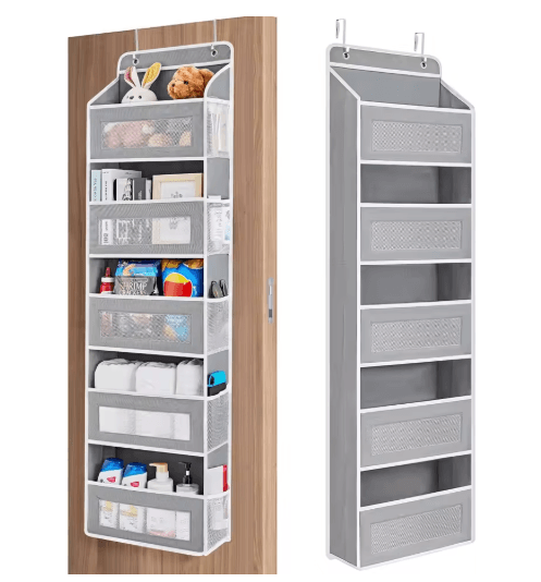 5 Shelf Over The Door Organizer Large Capacity Hanging Door Storage Organizer For Bedroom And Bathroom black