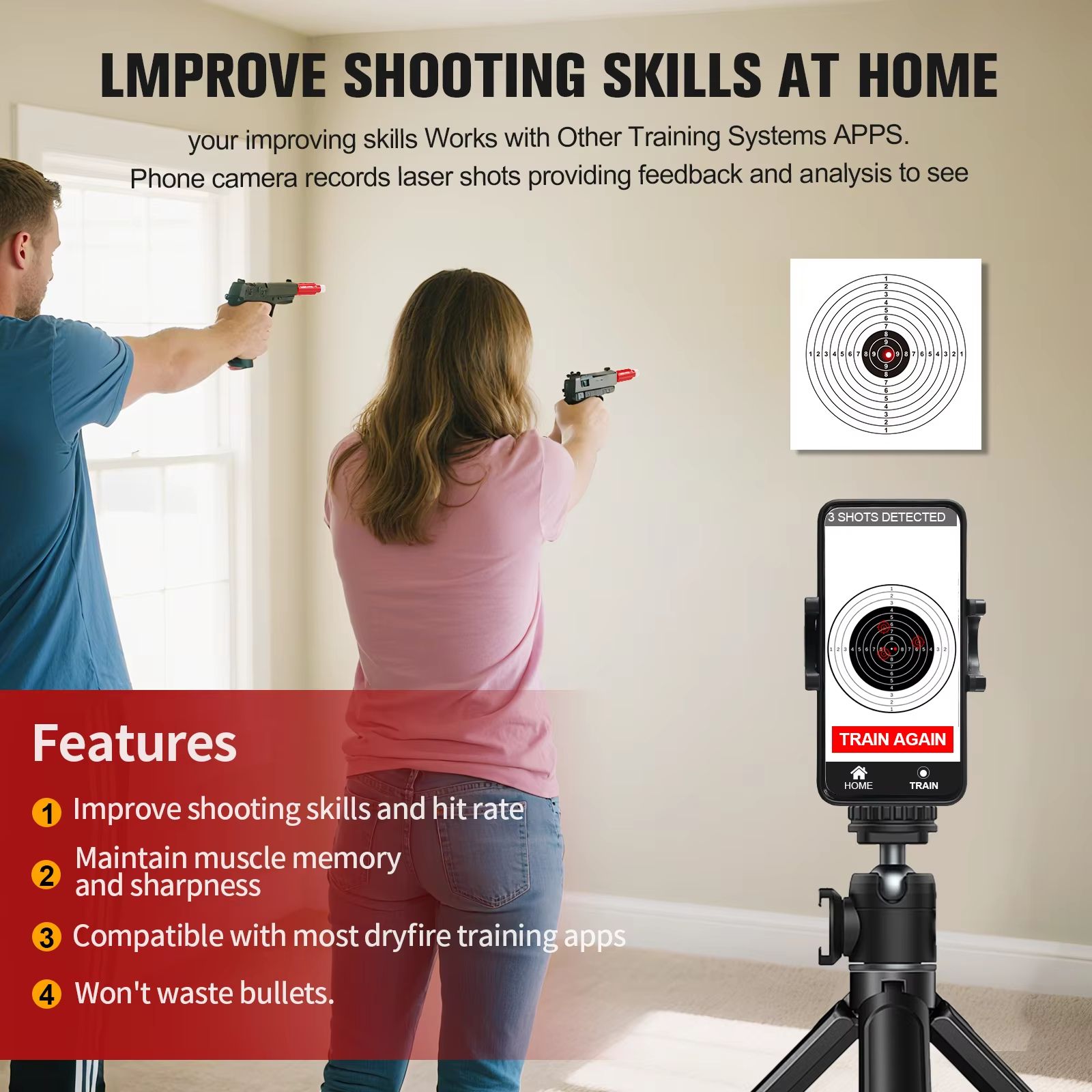 MagnaBeam Pro Magnetic Laser Target Training Cartridge 12ga Green