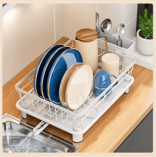 Compact Kitchen Dish Drying Rack Small Bowl & Plate Draining Storage Box draining Frame f