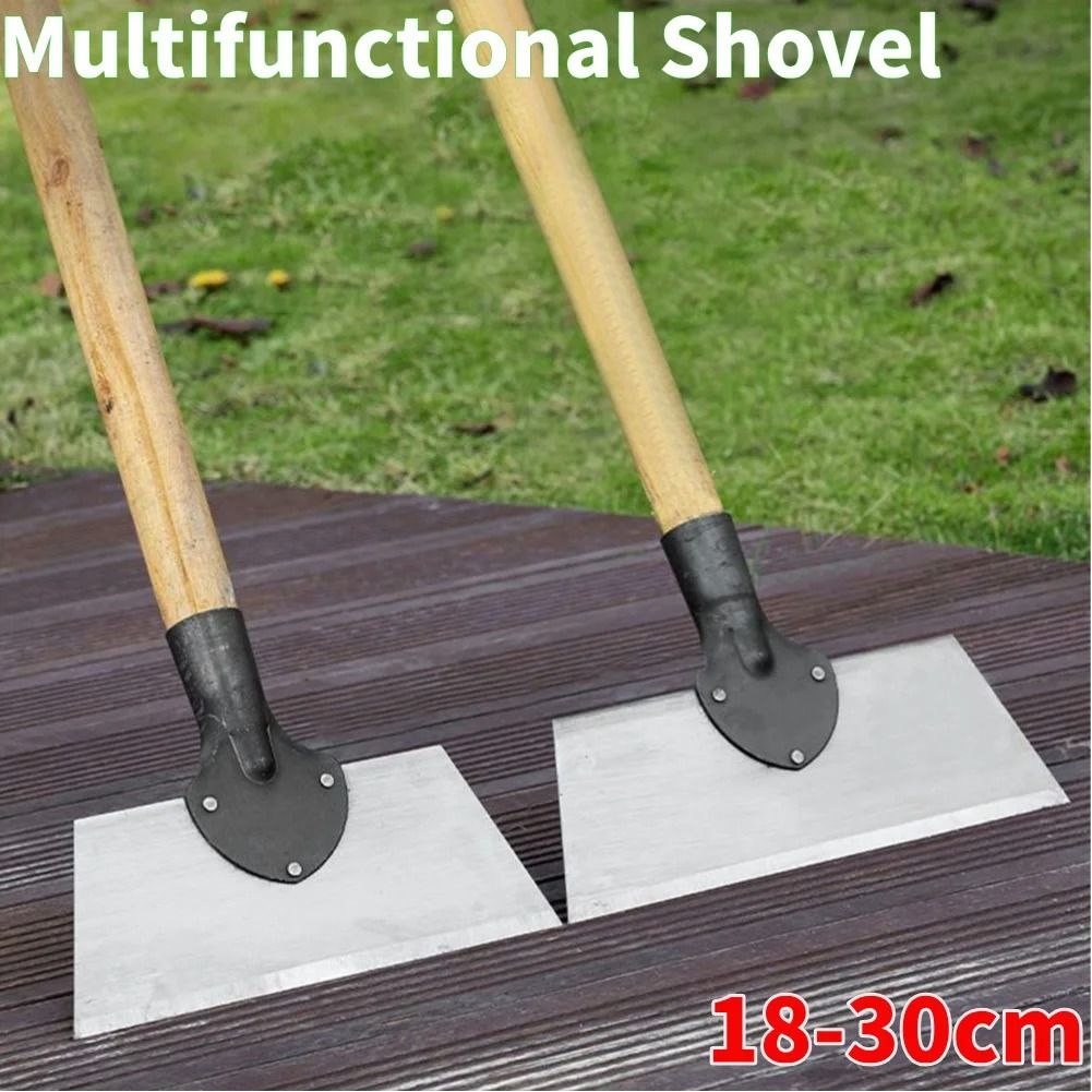 Multifunctional Manganese Steel Garden Shovel Professional Flat Shovel For Deicing, Weeding & Farm Maintenance 27 Cm
