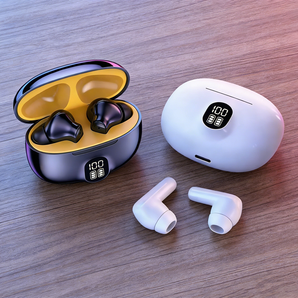 Wireless Gaming Headphones With Bluetooth Microphone And Noise Reduction For Clear Sound khaki