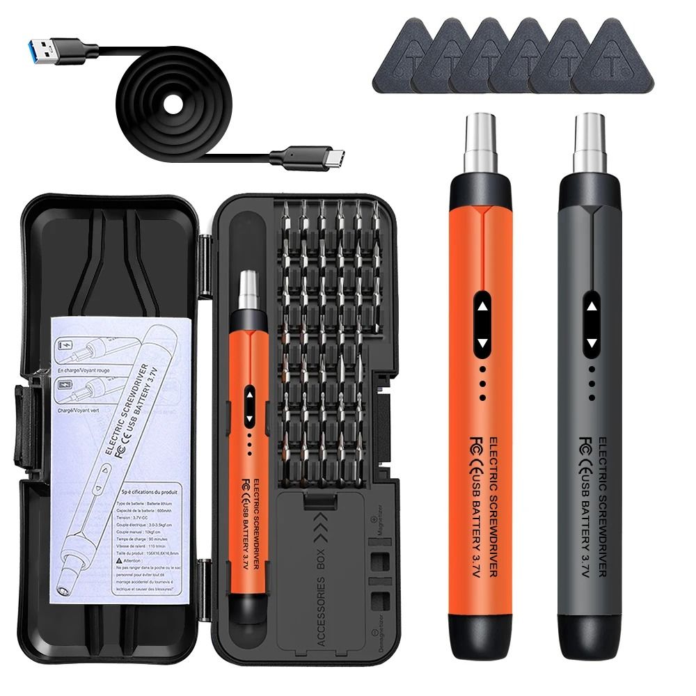 Precision Electric Screwdriver Set Rechargeable Mini Power Tool Kit For Electronics Repair tk s001c