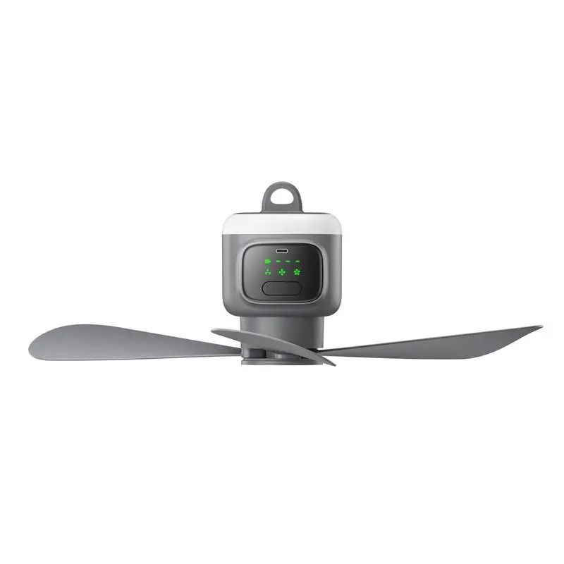 12000mAh Portable Camping Ceiling Fan With LED Light And Remote 12000mAh Portable Camping Ceiling Fan With LED Light And Remote
