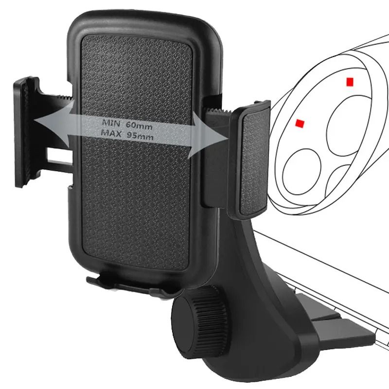 Universal Car CD Slot Phone Mount | High Stability Mobile Stand For IPhone & Smartphones Universal Car CD Slot Phone Mount | High Stability Mobile Stand For IPhone & Smartphones