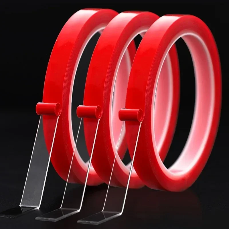 Double Sided Tape, Strong Fixation Transparent Waterproof Tape, High Viscosity Self Adhesive Stickers 25mm