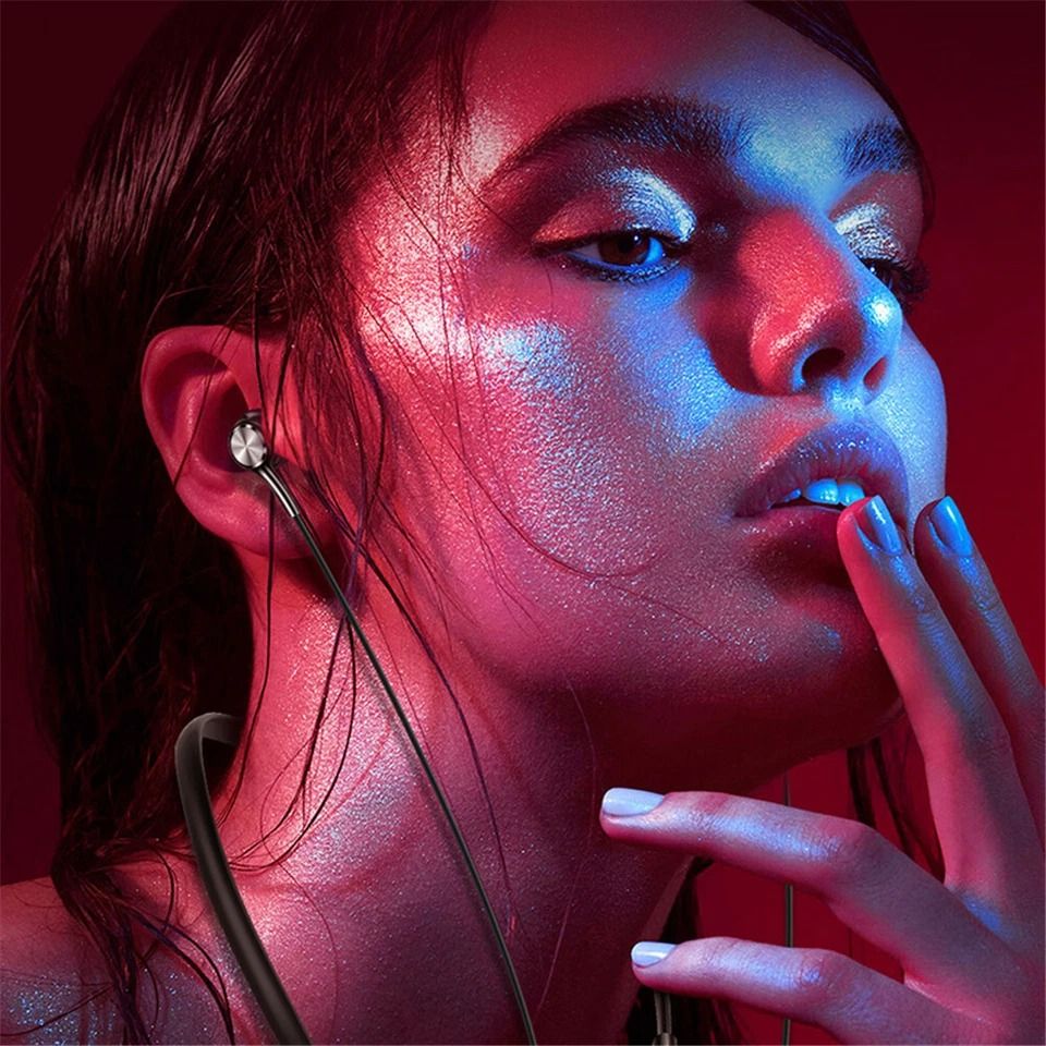 Wireless Bluetooth Earbuds, Waterproof Stereo Sport Headphones, In Ear Headset, Magnetic Adsorption, HiFi Sound white