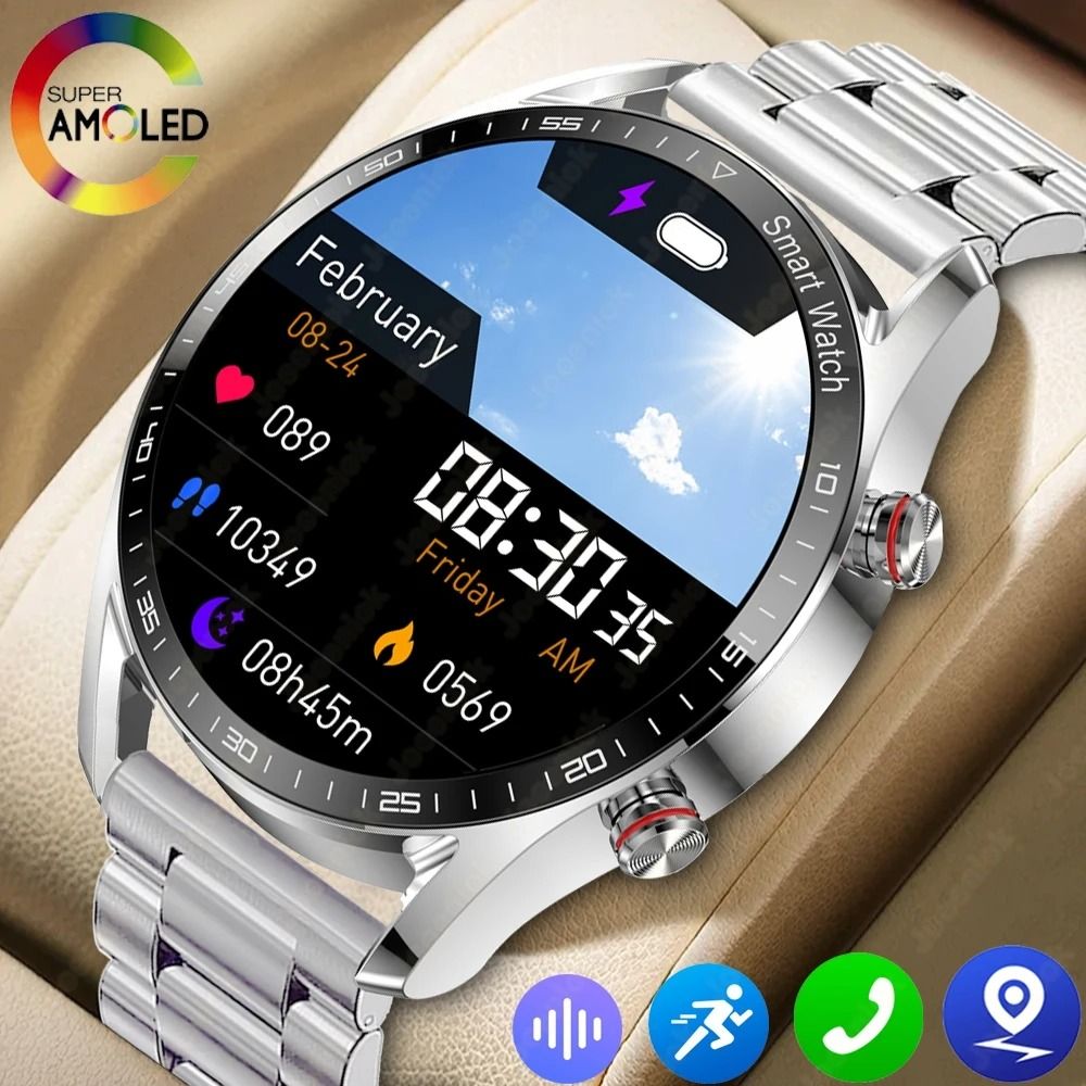 Business HD Full Screen Smartwatch silver Net