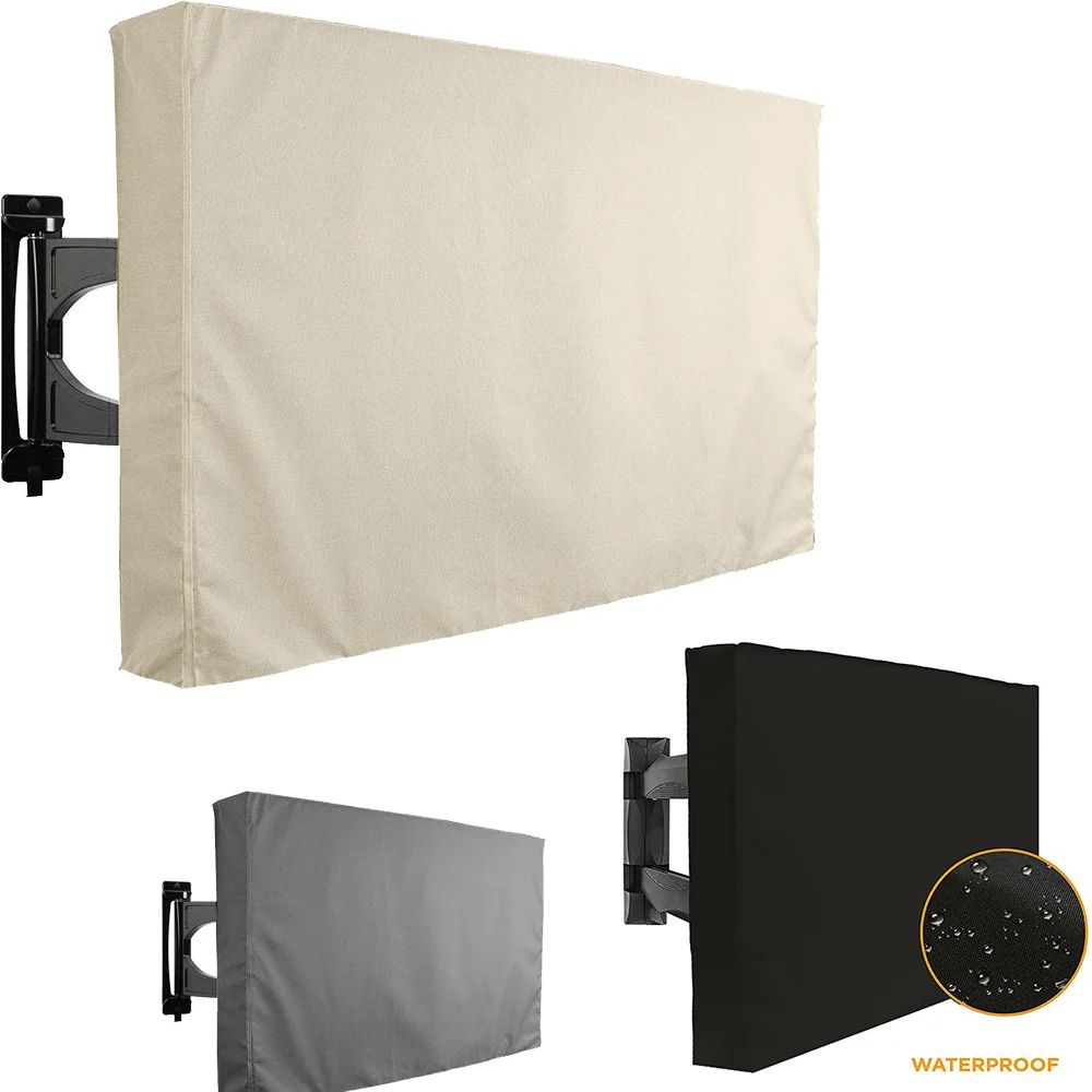 WeatherShield Outdoor TV Cover Waterproof Dustproof Protector For 3265 Inch Screens beige 50 52inch