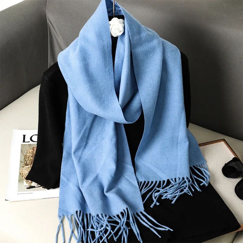 Luxe Winter Cashmere Feel Women's Scarf Shawl With Tassels dfp001 11 13.0 70.9 In