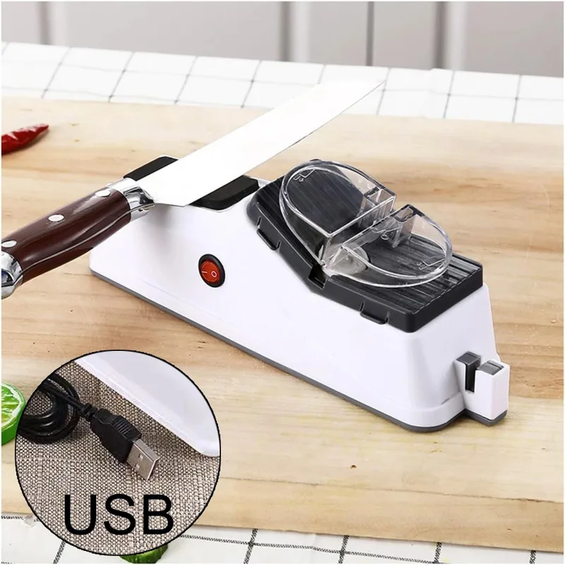 Knife Sharpener Adjustable USB Electric, Kitchen Knives Tool, Professional Scissor Sharpening Knife Sharpener Adjustable USB Electric, Kitchen Knives Tool, Professional Scissor Sharpening
