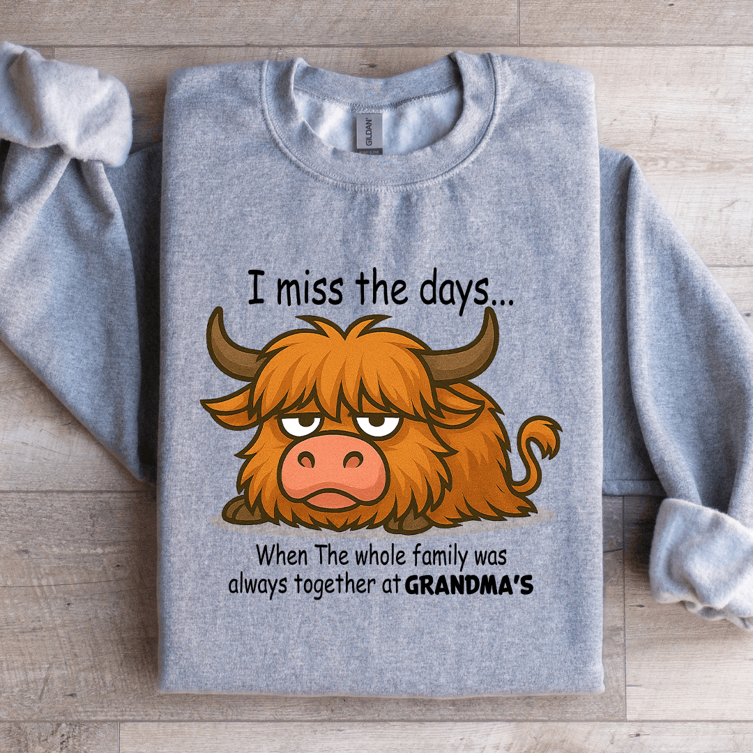 I Miss The Days When The Whole Family Sweatshirt 3XL Light Pink