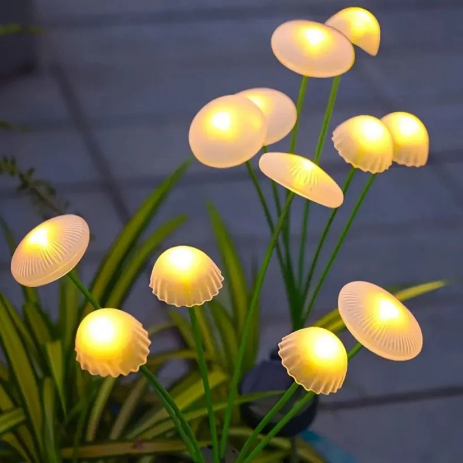 6 Head Solar Jellyfish Mushroom Lamp | Outdoor Landscape Atmosphere Light For Gardens & Courtyards 6 Head Solar Jellyfish Mushroom Lamp | Outdoor Landscape Atmosphere Light For Gardens & Courtyards