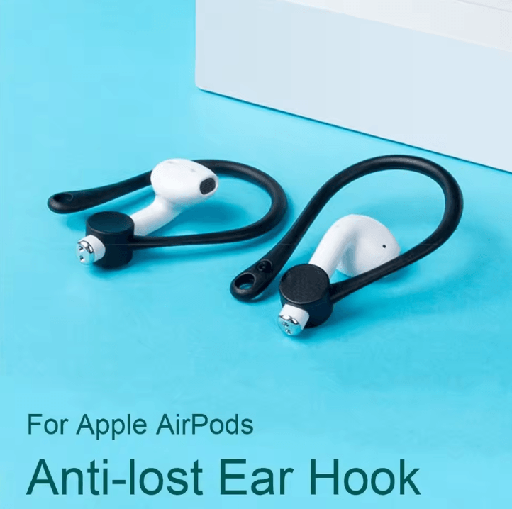 Silicone Anti Loss Ear Hooks For AirPods Secure Fit Protective Earphone Holders transparent